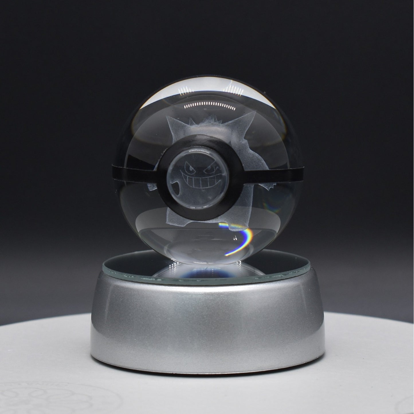 Popular Sun Moon Couple Eevee Creative 3D Pokémon Crystal Ball Cross-border Colorful Luminous Children's Gift