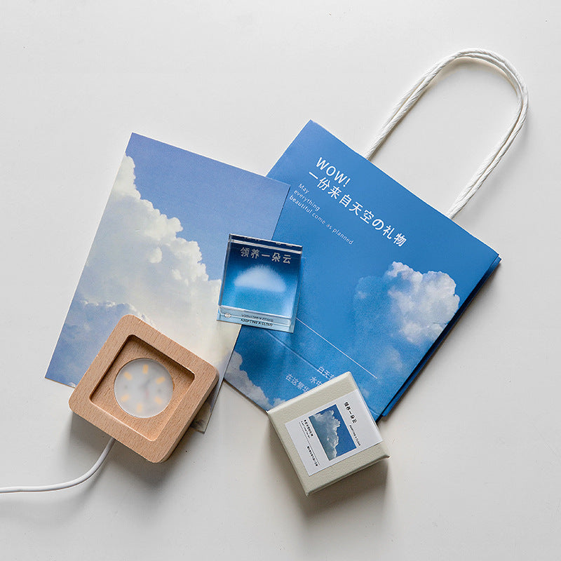 Cloud cube desktop ornaments, adopt a cloud, and give girls a small sense of luxury to give a birthday gift on Women's Day