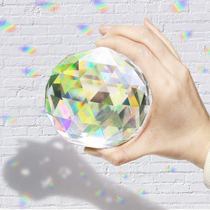 Cross border clear crystal ball multi-sided cutting crystal ball prism ball window rainbow manufacturer window prism suncatcher