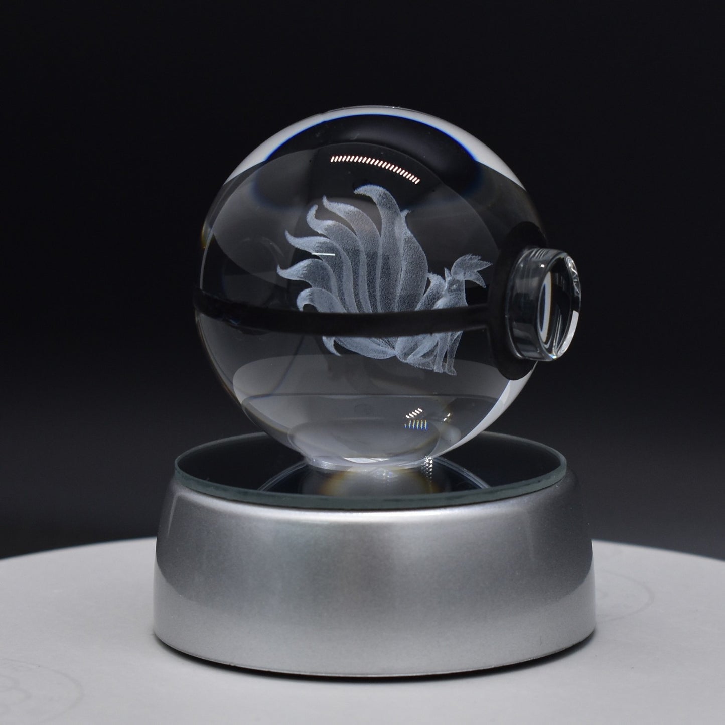 Popular Sun Moon Couple Eevee Creative 3D Pokémon Crystal Ball Cross-border Colorful Luminous Children's Gift