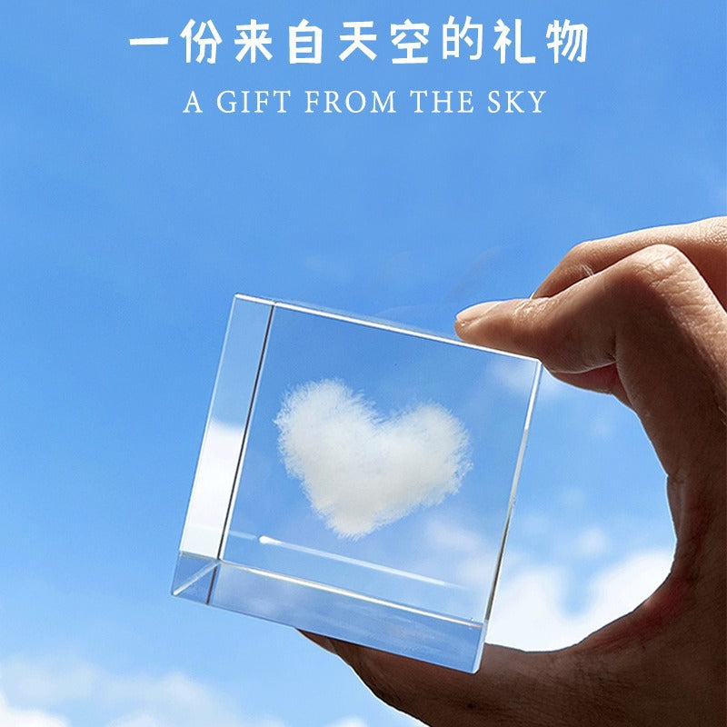 Cloud cube desktop ornaments, adopt a cloud, and give girls a small sense of luxury to give a birthday gift on Women's Day