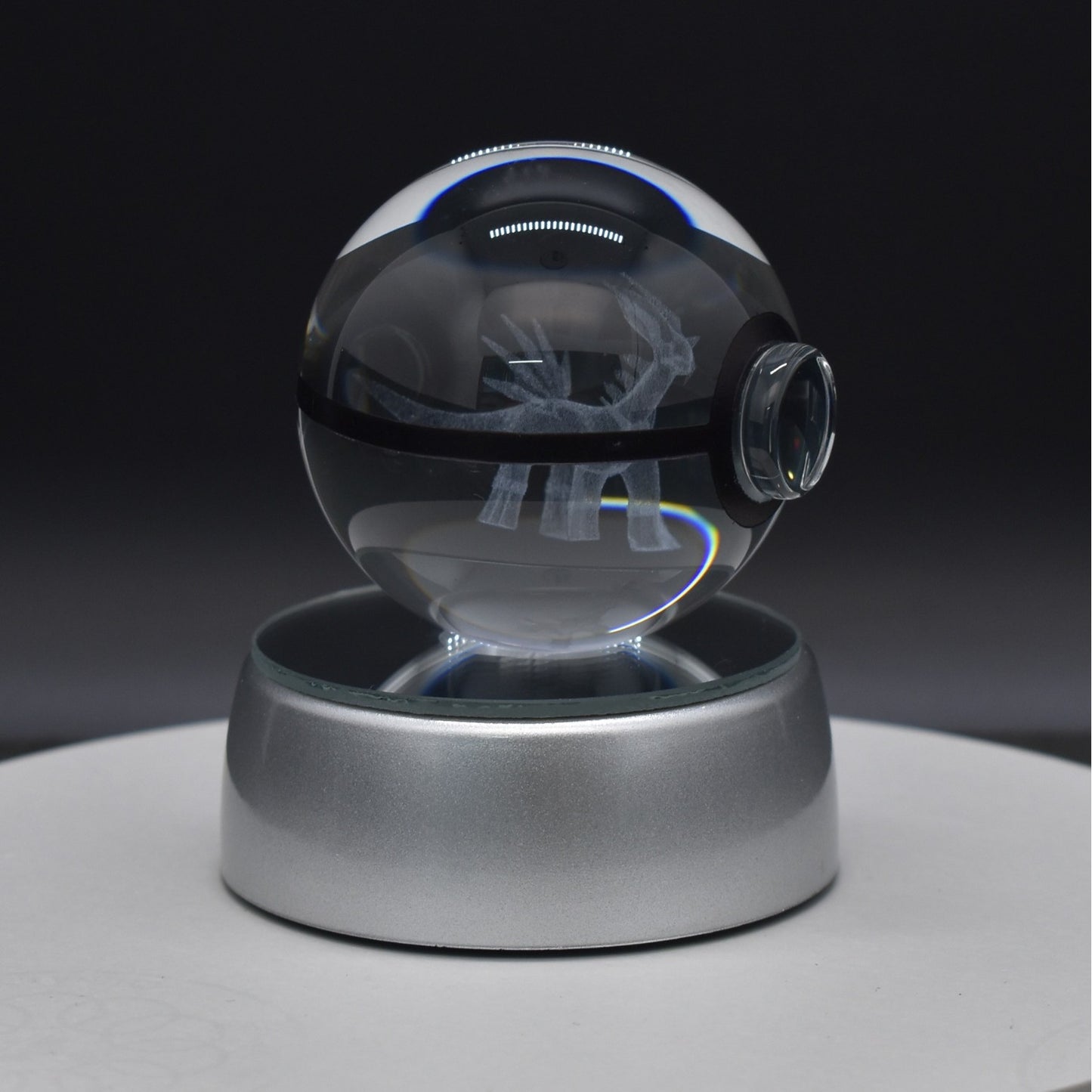 Popular Sun Moon Couple Eevee Creative 3D Pokémon Crystal Ball Cross-border Colorful Luminous Children's Gift