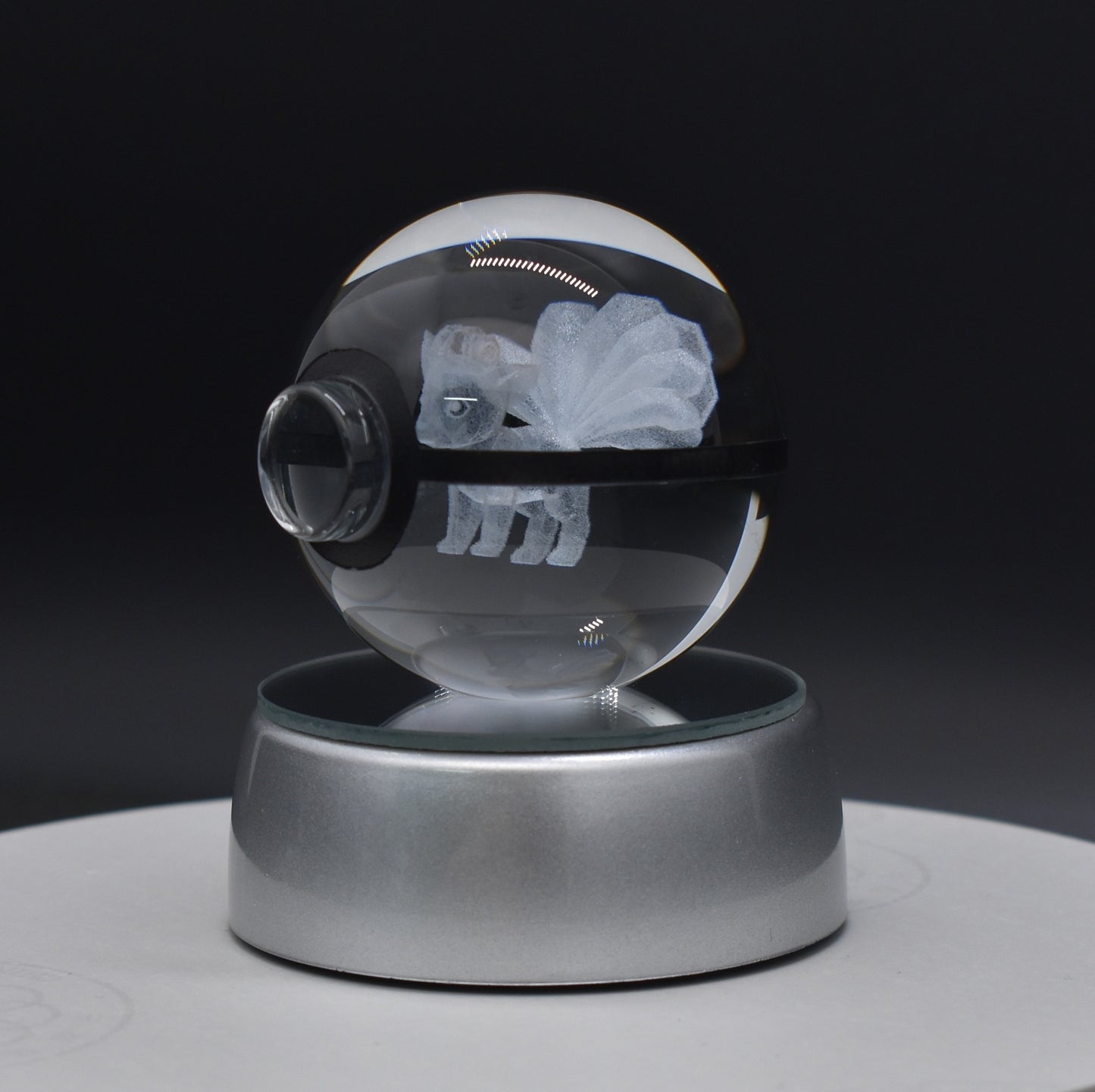 Popular Sun Moon Couple Eevee Creative 3D Pokémon Crystal Ball Cross-border Colorful Luminous Children's Gift