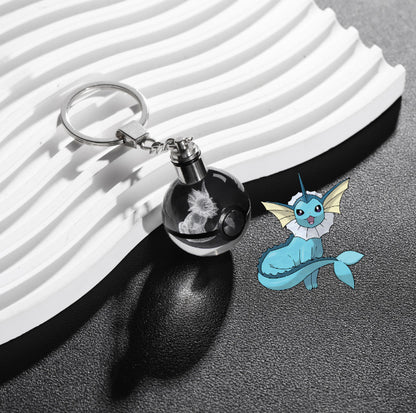 Crystal Poké Ball Keychain Pokémon Pokémon Pokemon Pokemon Merchandise Souvenir