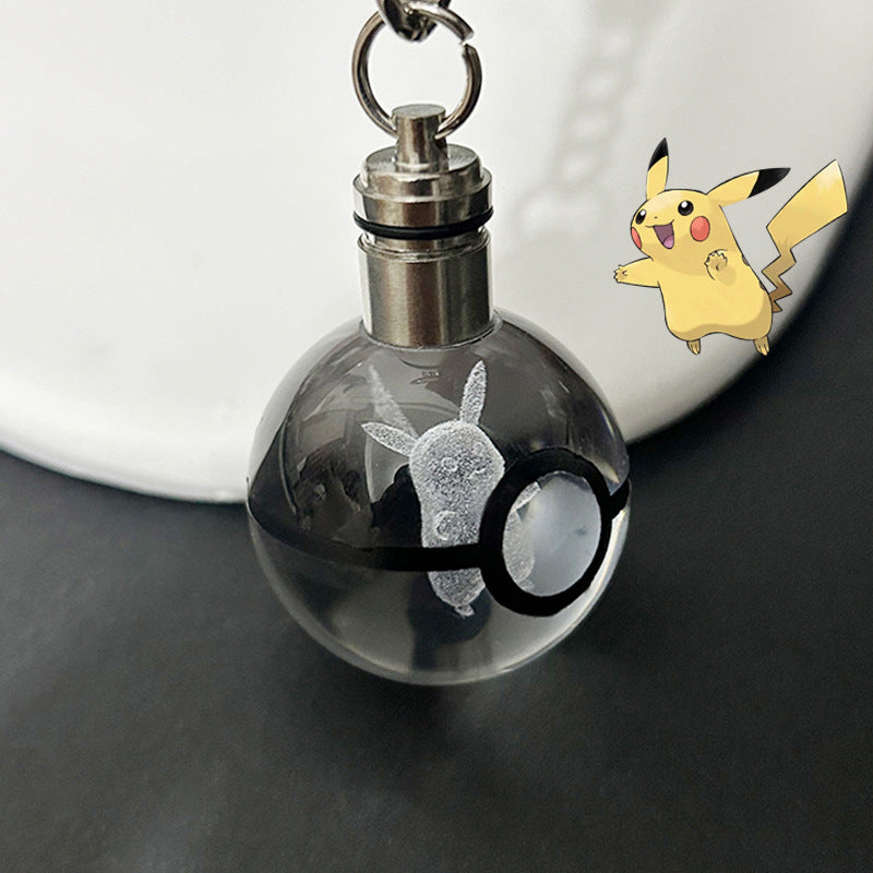 Crystal Poké Ball Keychain Pokémon Pokémon Pokemon Pokemon Merchandise Souvenir