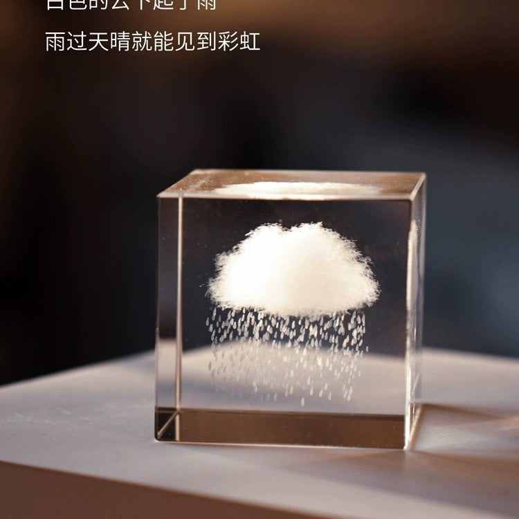 Cloud cube desktop ornaments, adopt a cloud, and give girls a small sense of luxury to give a birthday gift on Women's Day
