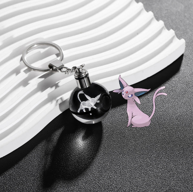 Crystal Poké Ball Keychain Pokémon Pokémon Pokemon Pokemon Merchandise Souvenir