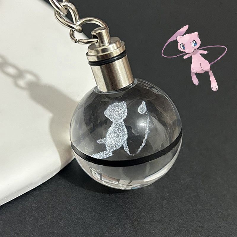 Crystal Poké Ball Keychain Pokémon Pokémon Pokemon Pokemon Merchandise Souvenir