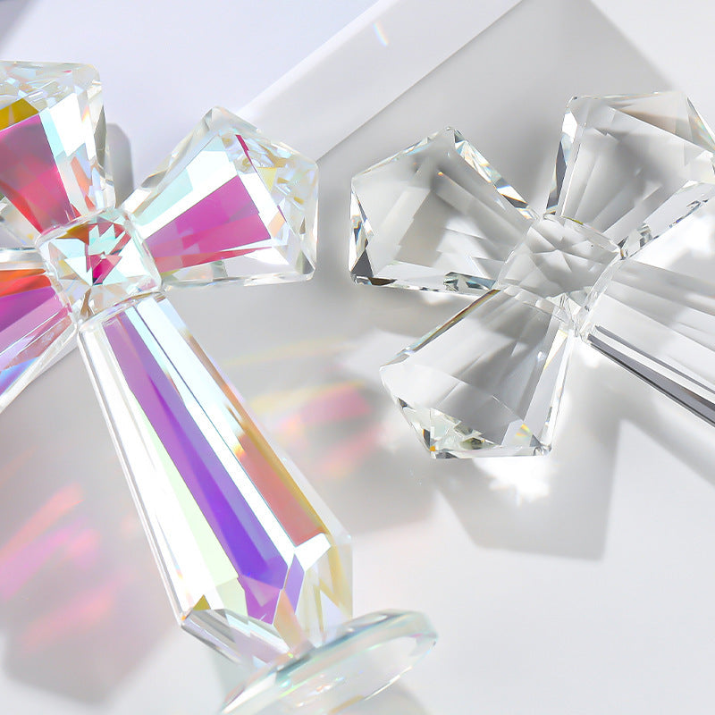 New European style crystal cross ornaments crystal crafts home living room entrance Christmas decorations cross-border sources