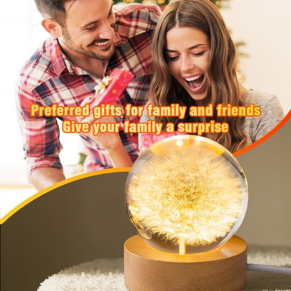 Senior romantic birthday gifts, real flowers, resin frozen ball ornaments, holiday gifts for girls, friends, girlfriends, mothers