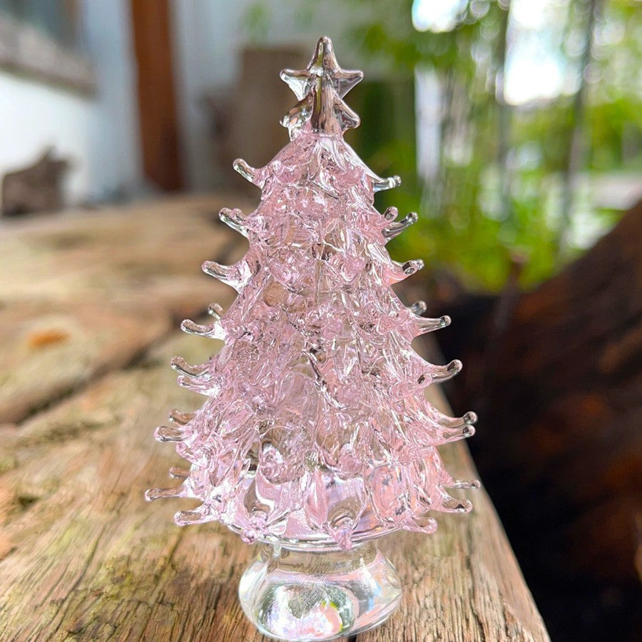Crystal Christmas Tree Ornament Christmas Gift Birthday Gift Boyfriend and Girlfriend Home Living Room Decoration Green Peace Tree