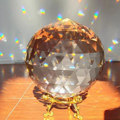 Cross border clear crystal ball multi-sided cutting crystal ball prism ball window rainbow manufacturer window prism suncatcher