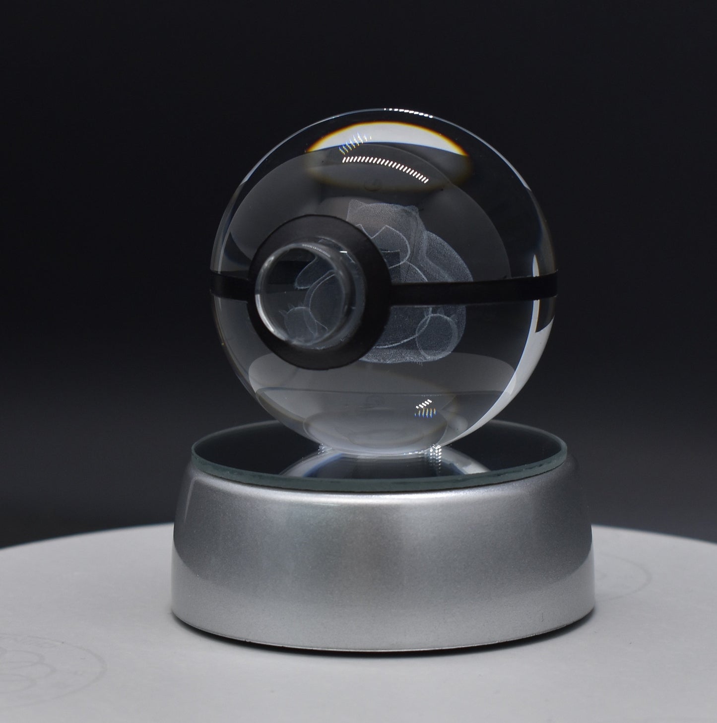 Popular Sun Moon Couple Eevee Creative 3D Pokémon Crystal Ball Cross-border Colorful Luminous Children's Gift