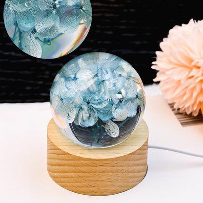 Senior romantic birthday gifts, real flowers, resin frozen ball ornaments, holiday gifts for girls, friends, girlfriends, mothers