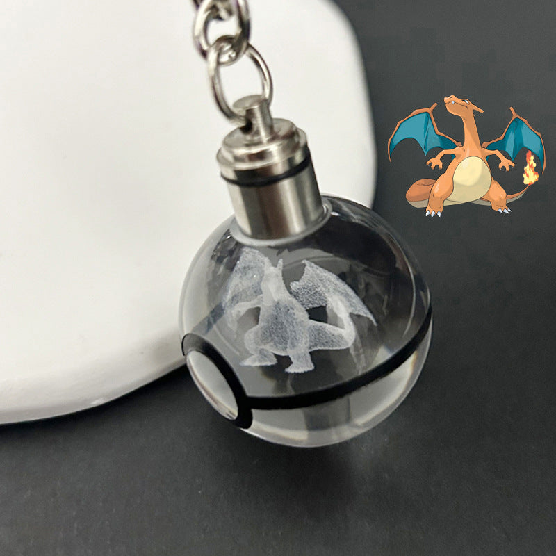Crystal Poké Ball Keychain Pokémon Pokémon Pokemon Pokemon Merchandise Souvenir