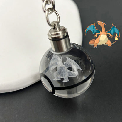 Crystal Poké Ball Keychain Pokémon Pokémon Pokemon Pokemon Merchandise Souvenir