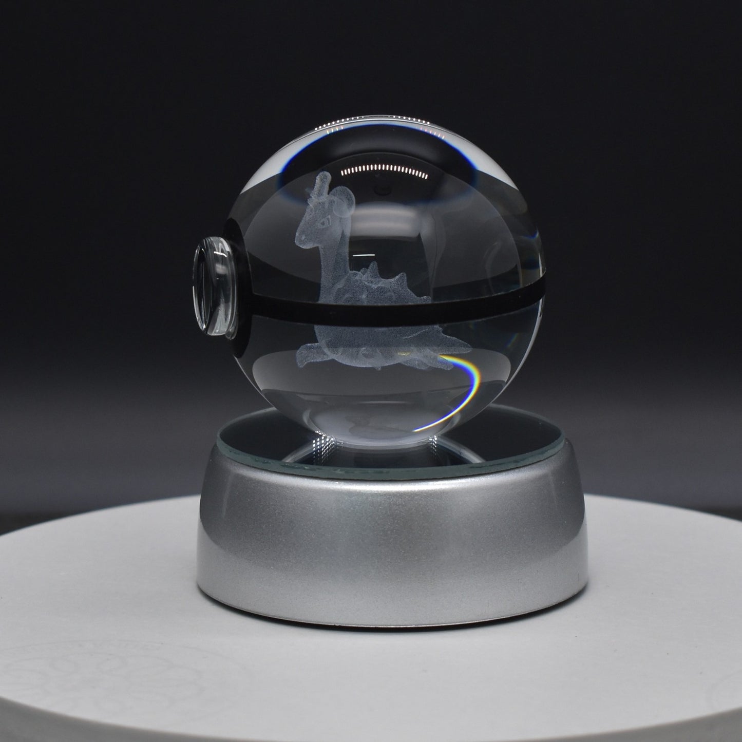 Popular Sun Moon Couple Eevee Creative 3D Pokémon Crystal Ball Cross-border Colorful Luminous Children's Gift