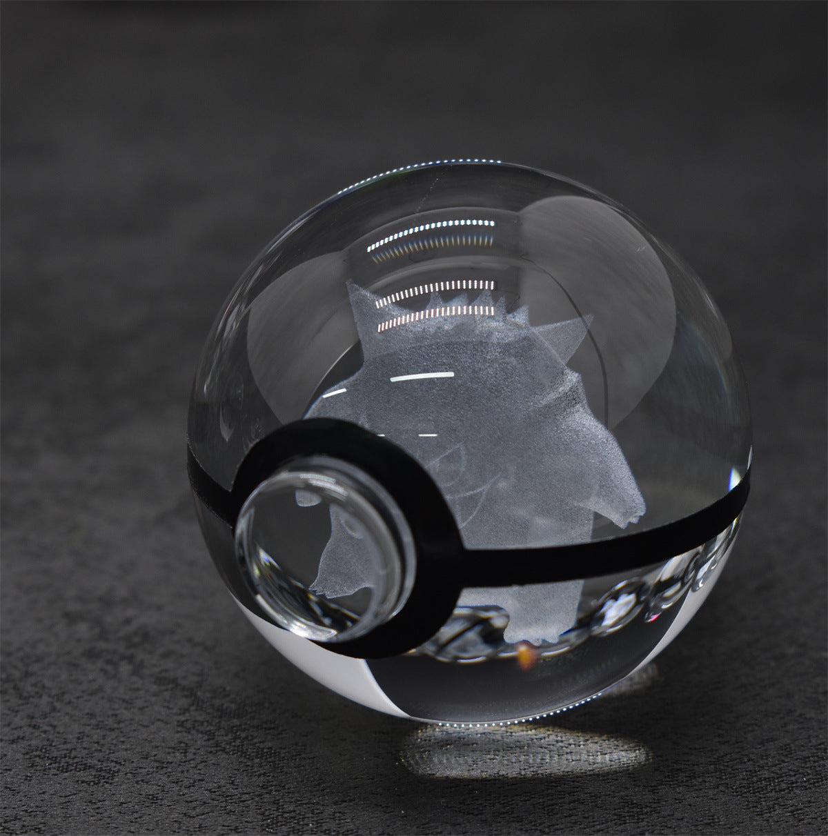 Popular Sun Moon Couple Eevee Creative 3D Pokémon Crystal Ball Cross-border Colorful Luminous Children's Gift