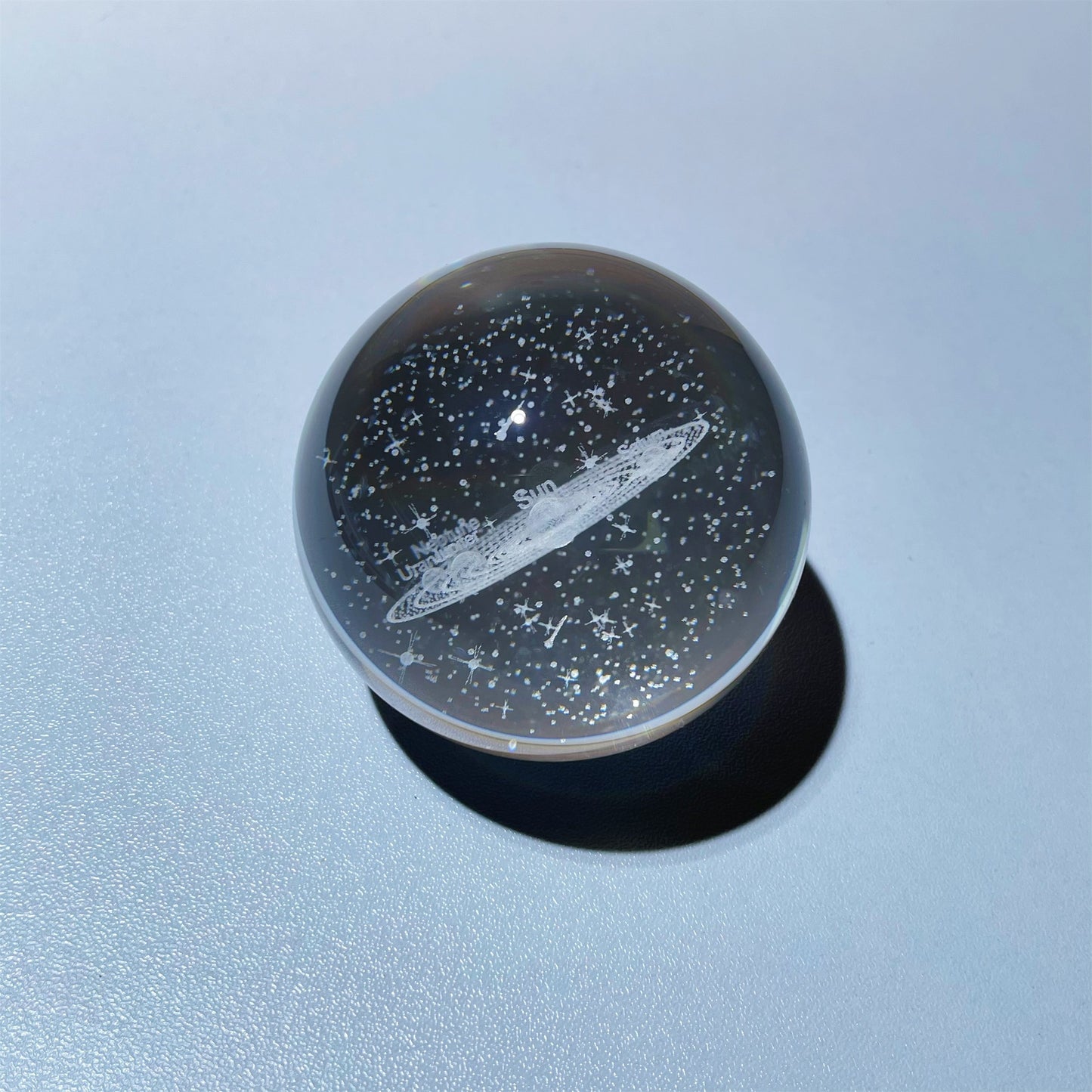 Bored Take a look at the solar system! Romantic glowing crystal ball ornaments for holiday birthday commemorative gifts