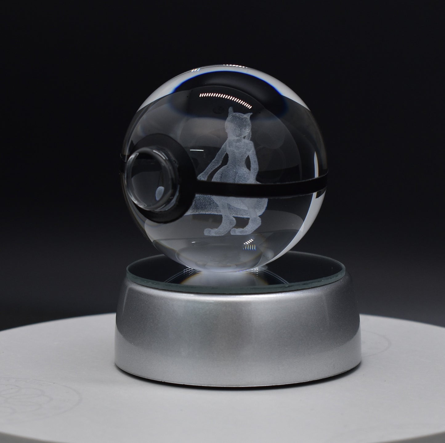 Popular Sun Moon Couple Eevee Creative 3D Pokémon Crystal Ball Cross-border Colorful Luminous Children's Gift