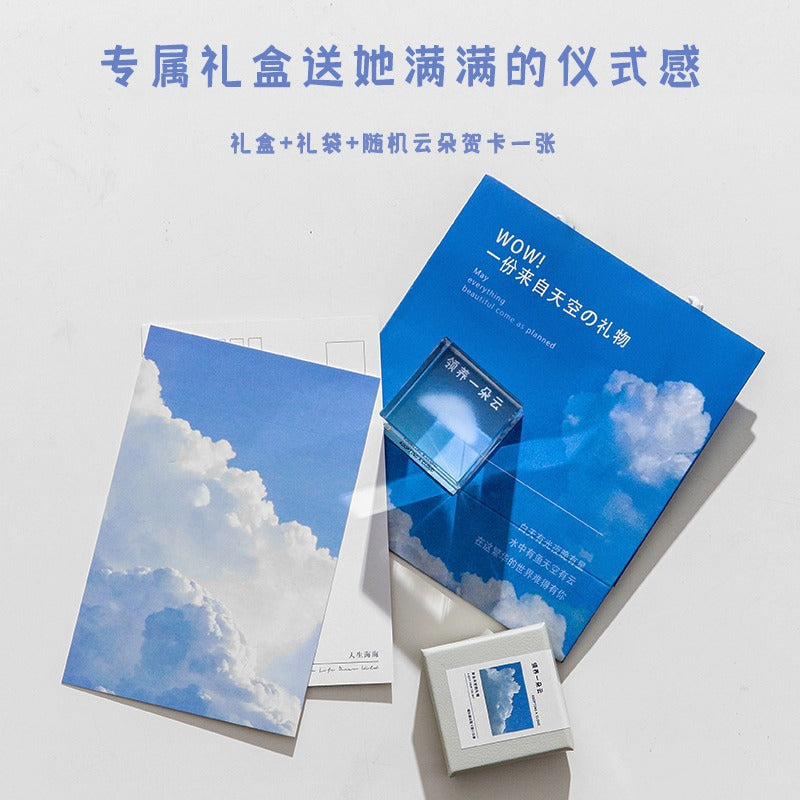 Cloud cube desktop ornaments, adopt a cloud, and give girls a small sense of luxury to give a birthday gift on Women's Day