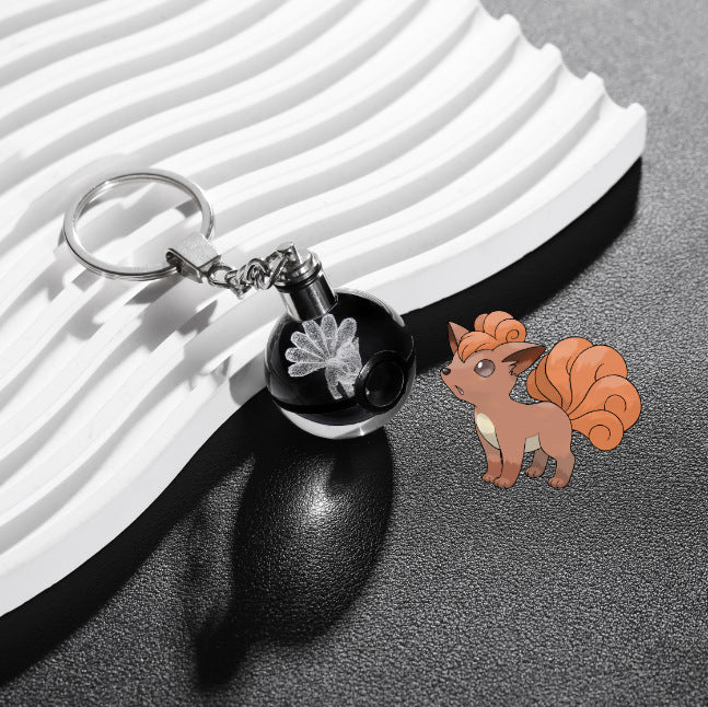 Crystal Poké Ball Keychain Pokémon Pokémon Pokemon Pokemon Merchandise Souvenir